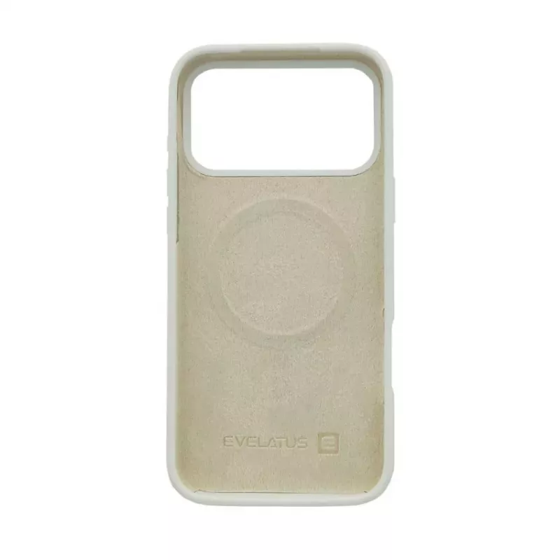 Evelatus Apple iPhone 17 Pro Max Premium MagSafe Soft Touch silikonikuori hopea