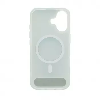 Evelatus Apple iPhone 17 kumipinnoitettu MagSafe-telineellä kuori hopea