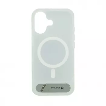 Evelatus Apple iPhone 17 kumipinnoitettu MagSafe-telineellä kuori hopea