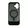 Evelatus Apple iPhone 17 Rubber Coated MagSafe With Stand Case musta