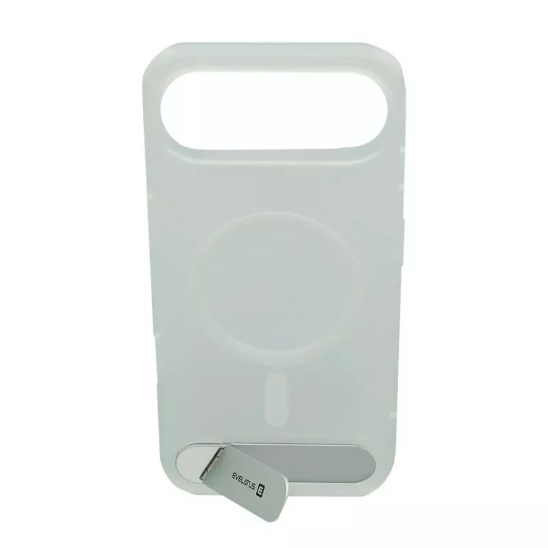 Evelatus Apple iPhone 17 Air Rubber Coated MagSafe With Stand Case hopea
