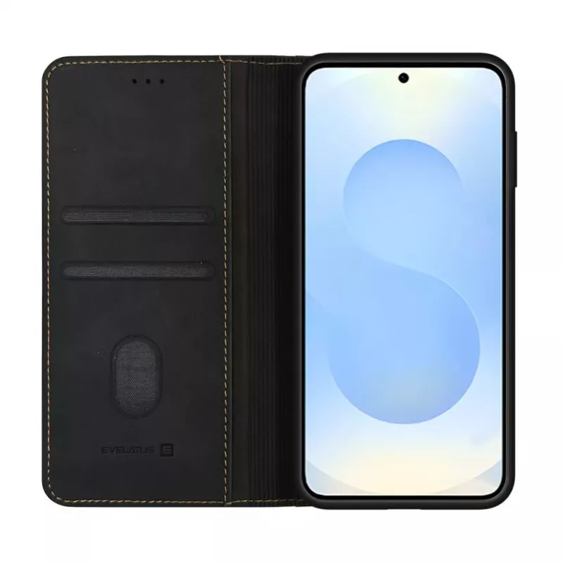 Evelatus Samsung Galaxy S26 Book Case musta