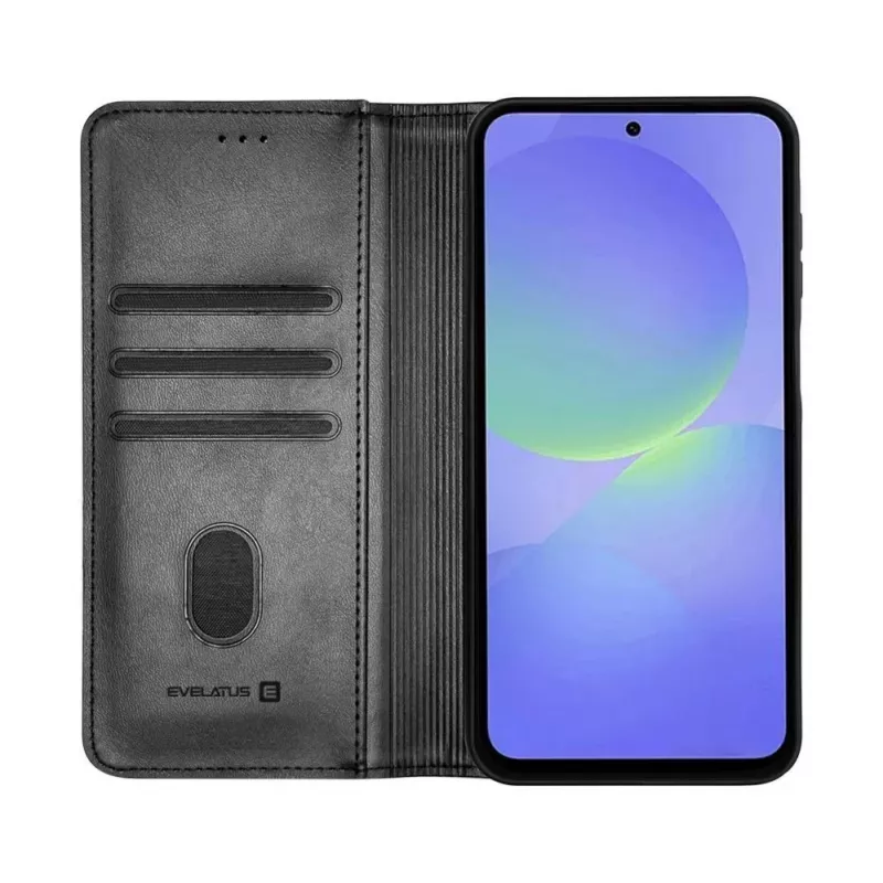 Evelatus Samsung Galaxy A37 Book Case Folio musta