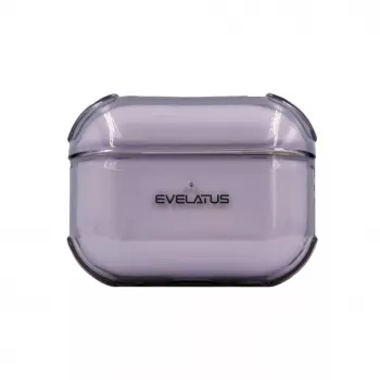 Evelatus Apple AirPods Pro 2 TPU Protective Case läpinäkyvä violetti
