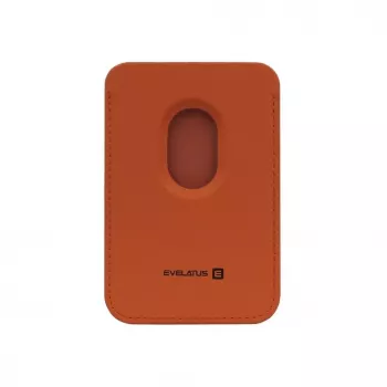 Evelatus Universal PU-nahka lompakko MagSafe-yhteensopiva oranssi