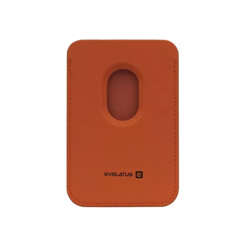 Evelatus Universal PU-nahka lompakko MagSafe-yhteensopiva oranssi
