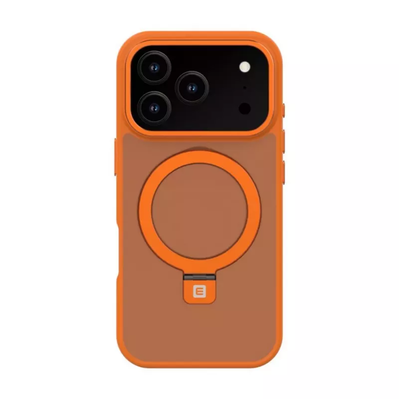 Evelatus Apple iPhone 17 Pro Shield kuori MagSafe-yhteensopiva ja jalusta mattamusta oranssi