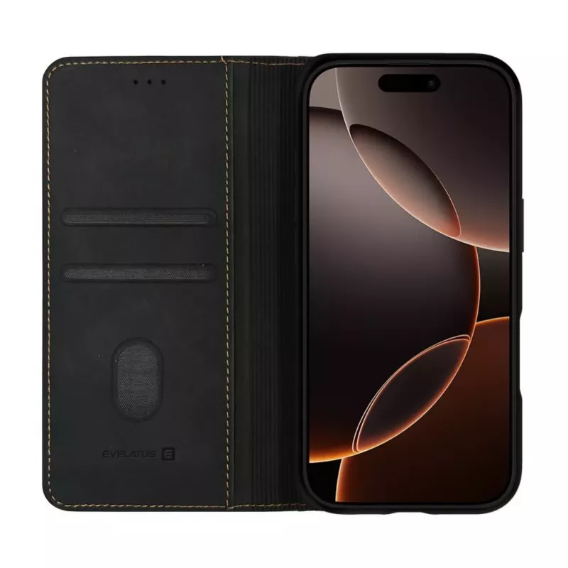 Evelatus Apple iPhone 17 Pro Book Case musta