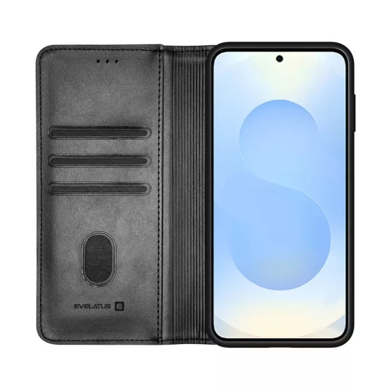 Evelatus Samsung Galaxy S26 Book Case Folio musta