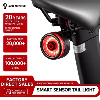 iLike Smart Bike Tail Light, USB-ladattava LED-takavalo jarrutunnistimella, automaattinen lepotila ja värinäherätystoiminto