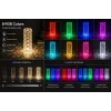 iLike Crystal Bubble Touch RGB LED -pöytävalaisin Bluetooth-kaiuttimella