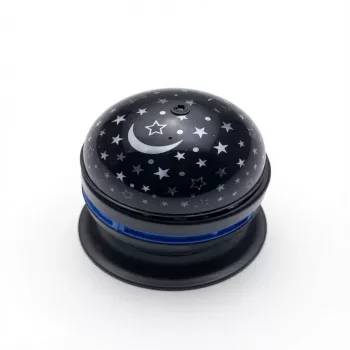 iLike RGB Crystal Ball -valo, 180° kääntyvä juhlaprojektori kaukosäätimellä, musta