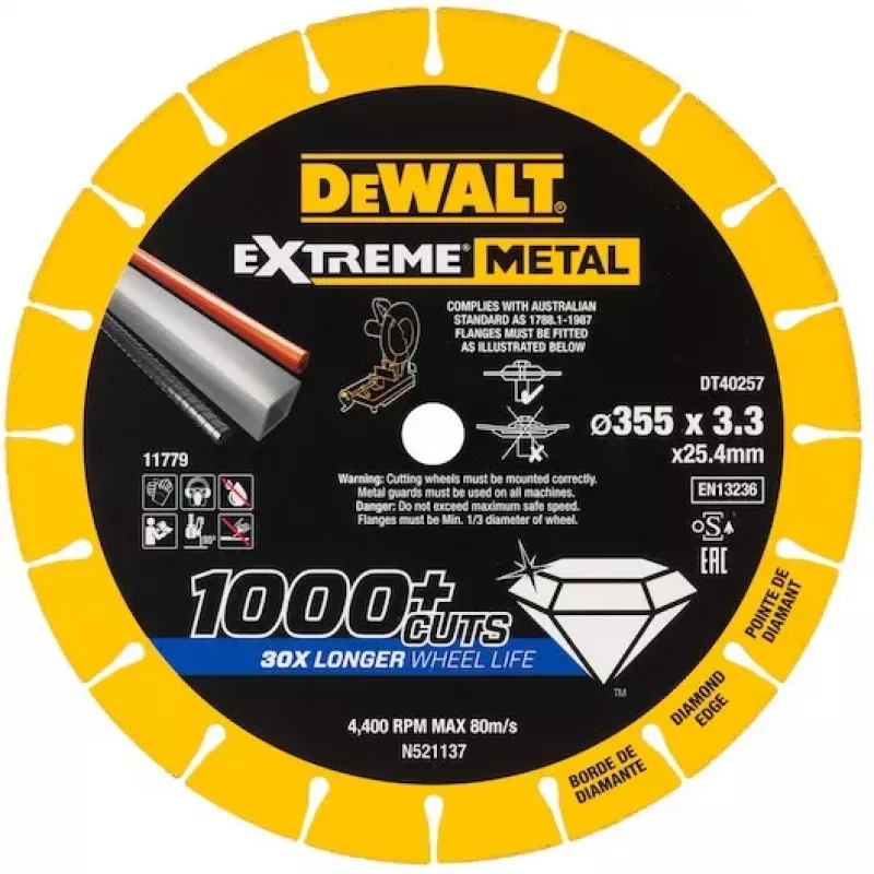 DEWALT DT40257-QZ Extreme Runtime timanttilaikka 125 mm