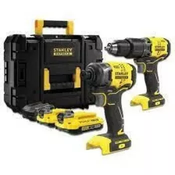 STANLEY ST KIT V20 SFMCK461D2S (SFMCD715 + SFMCF810B) 2x2.0Ah laukku