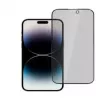 iLike Apple iPhone 15 karkaistu yksityisyyslasi näytönsuoja musta