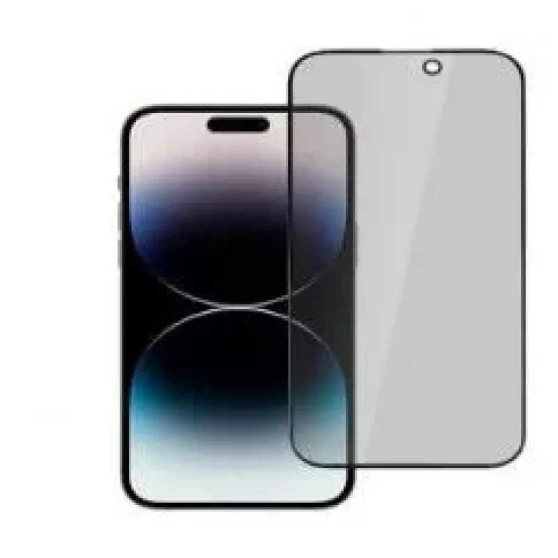 iLike Apple iPhone 15 karkaistu yksityisyyslasi näytönsuoja musta
