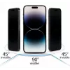 iLike Apple iPhone 15 karkaistu yksityisyyslasi näytönsuoja musta