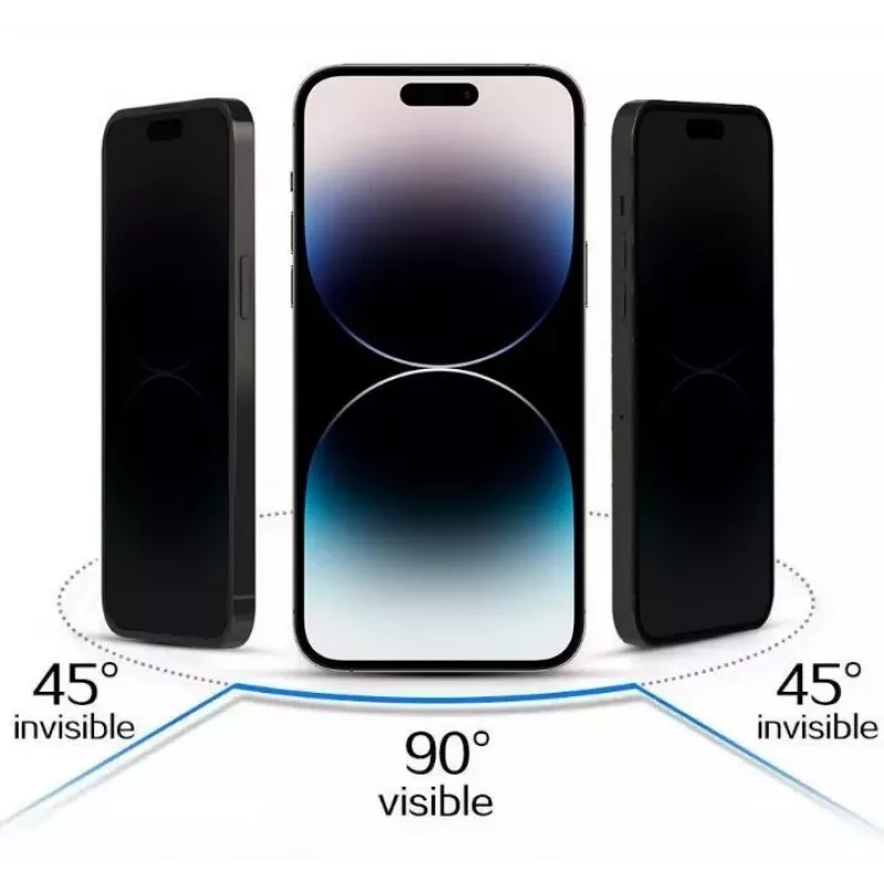 iLike Apple iPhone 15 karkaistu yksityisyyslasi näytönsuoja musta