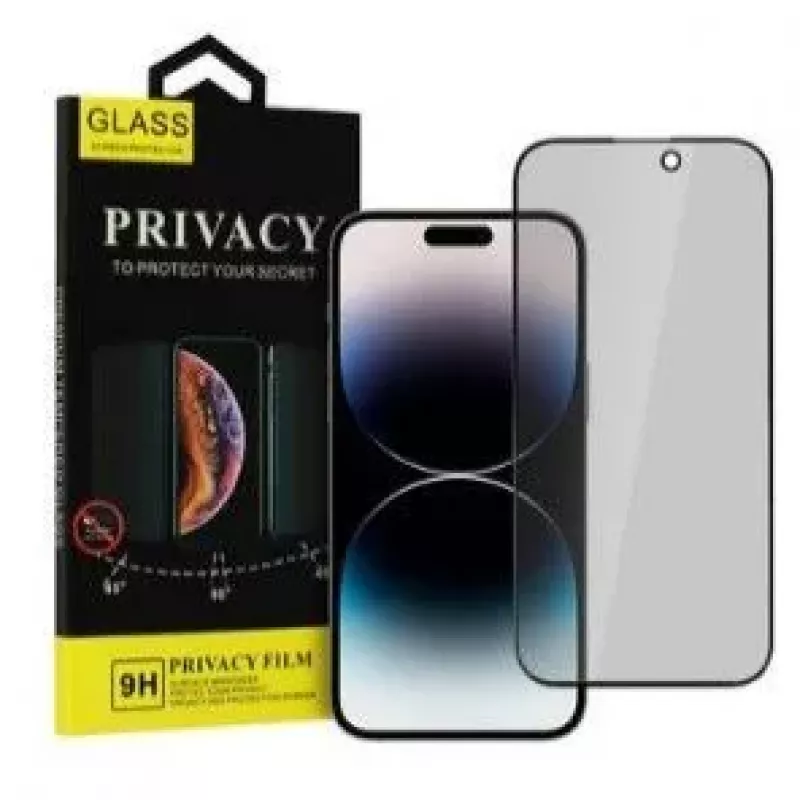 iLike Apple iPhone 15 Pro karkaistu yksityisyyslasi näytönsuoja musta