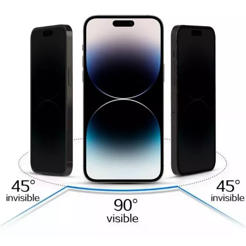 iLike Apple iPhone 15 Pro karkaistu yksityisyyslasi näytönsuoja musta