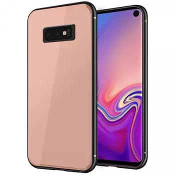 GreenGo Samsung Galaxy S10E GLASS Case pinkki