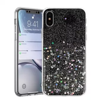 Vennus Apple iPhone X/XS musta silikonitakakansi