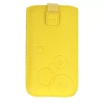 iLike Universal Leather Pocket Case XL keltainen