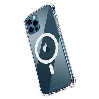 Tel Protect Apple iPhone 12 Pro Max MagSilicone Case läpinäkyvä