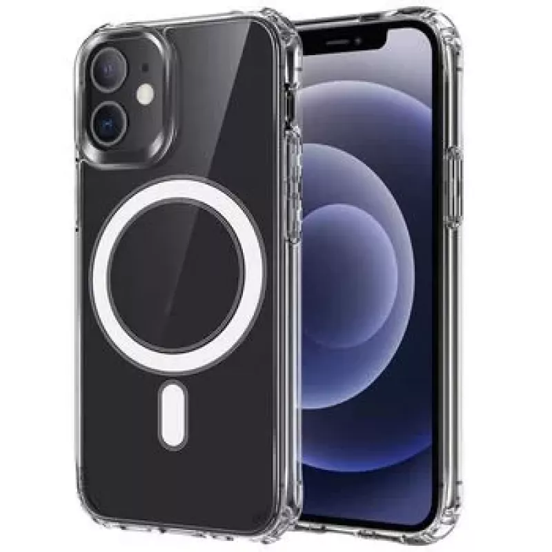 Tel Protect Apple iPhone 12 Pro Max MagSilicone Case läpinäkyvä