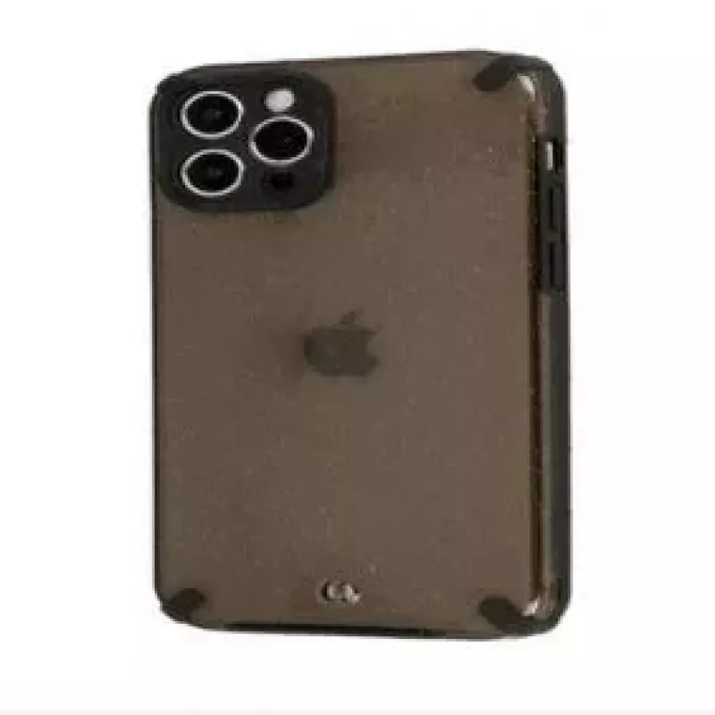 iLike Apple iPhone 12 Pro Max Armor Glitter Case musta