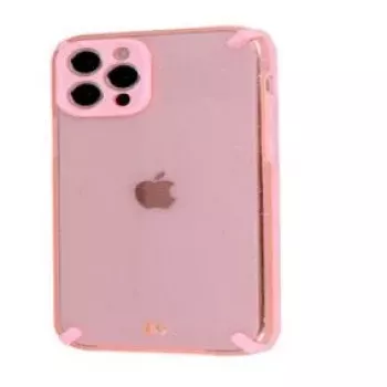 iLike Apple iPhone 12 Pro Max Armor Glitter Case pinkki
