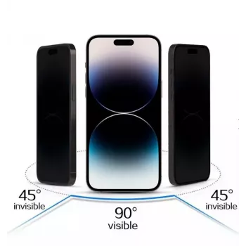 iLike Apple iPhone 17 Pro Max karkaistu yksityisyyslasi, musta