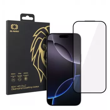 iLike Apple iPhone 16 Pro Max 10X HD DLC Diamond Coating karkaistu lasi näytönsuoja musta