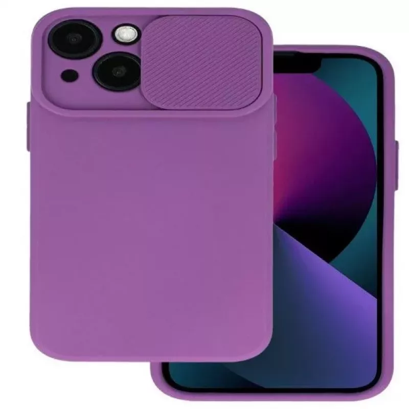 iLike Apple iPhone 14 Pro Camshield Soft violetti takakansi