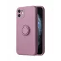 iLike Apple iPhone 14 Pro Max Silicone Ring Case violetti