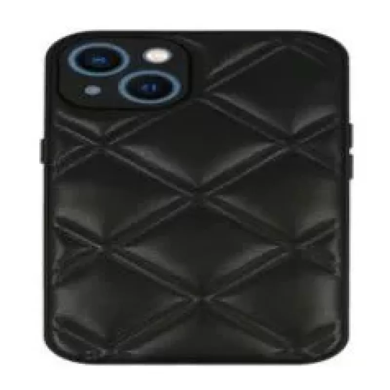 iLike Apple iPhone 14 nahkainen 3D-kotelo musta