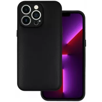 iLike nahkainen 3D-kotelo mallille Samsung Galaxy A14 4G, musta