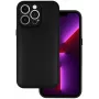 iLike nahkainen 3D-kotelo mallille Samsung Galaxy A14 4G, musta