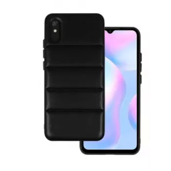 iLike Xiaomi Redmi 9A nahkainen 3D-kotelo musta