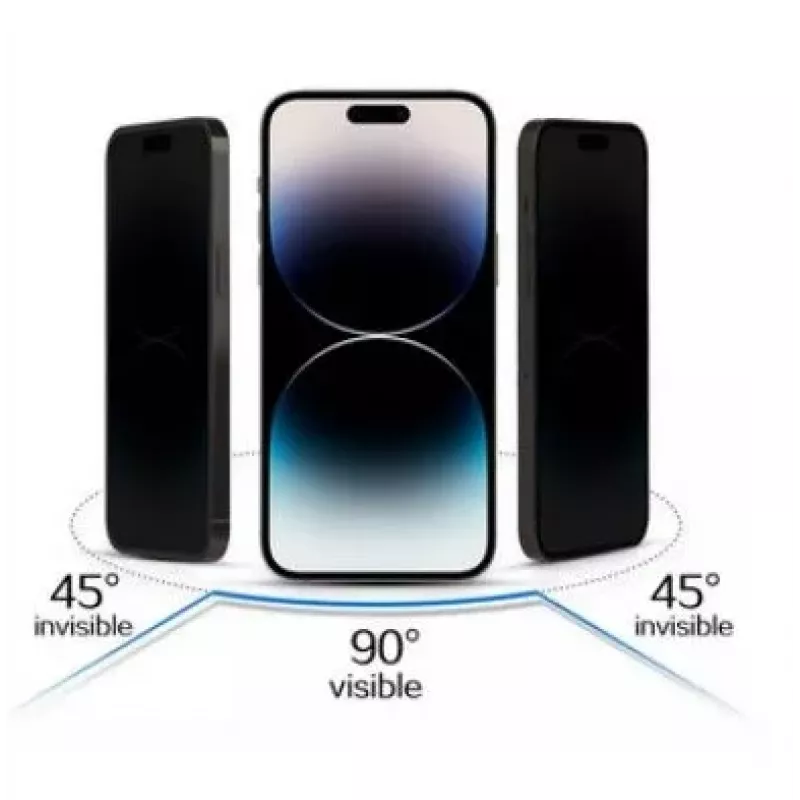 iLike Apple iPhone 11/XR Privacy Glass musta