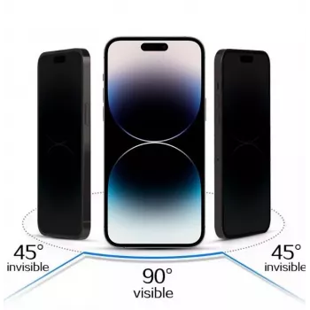 iLike - GALAXY A52/A52S karkaistu Privacy Glass musta