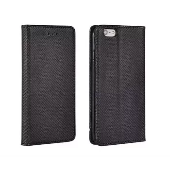 GreenGo LG K10 K430 Smart Magnet Wallet kotelo musta