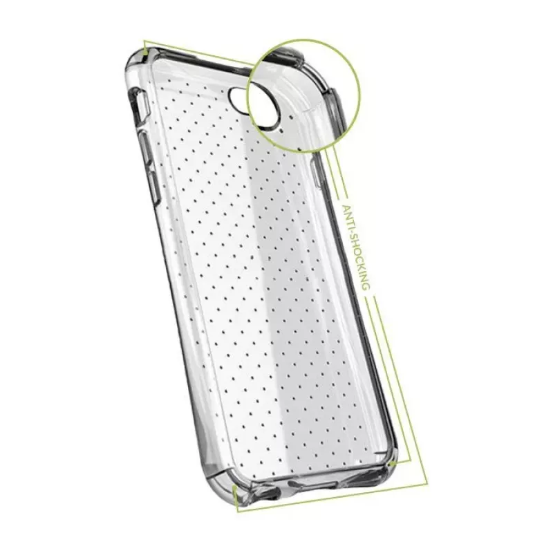 GreenGo Apple iPhone 7 iskunkestävä kotelo läpinäkyvä