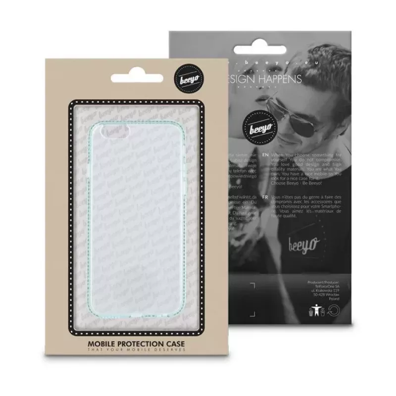 Beeyo Huawei P8 Lite Diamond Frame vihreä suojakuori