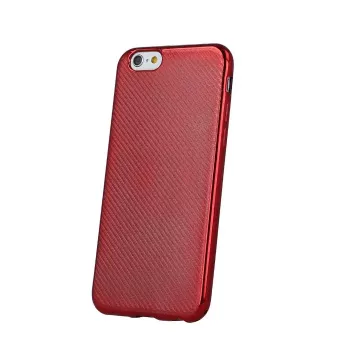 GreenGo Samsung Galaxy J3 (2017) J330 Elegance Carbon kotelo punainen