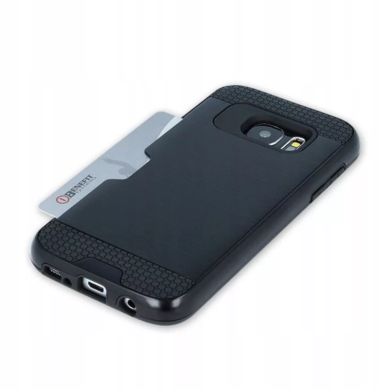GreenGo Samsung Galaxy S8 Defender-korttikotelo musta