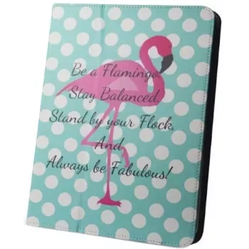 iLike Flamingo and Dots -tablettikotelo 9-10 tuuman tableteille