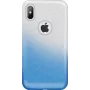 GreenGo Apple iPhone X/Xs Gradient Glitter 3in1 kuori sininen