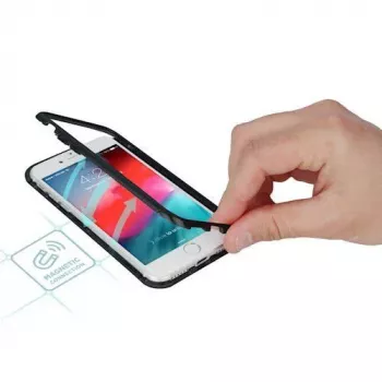 GreenGo Apple iPhone 7/8 Plus Magnetic kuori musta