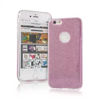 iLike Apple iPhone X / iPhone XS Glitter 3 in 1 takakotelo pinkki